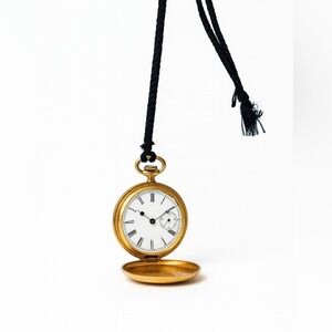 Watex Pocket Watch Antique Gold Case 42MM